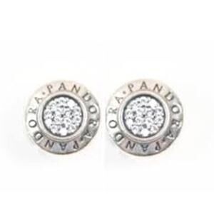 Pandora Signature Earrings*Retired style*Sterling Silver*Pouch included*NEW